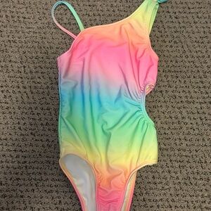 Cat & Jack Rainbow one piece bathing suit